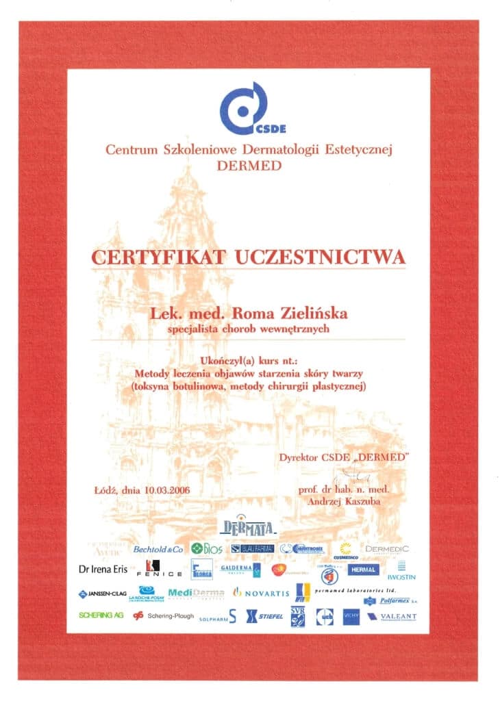 certyfikat ukończenia kursu