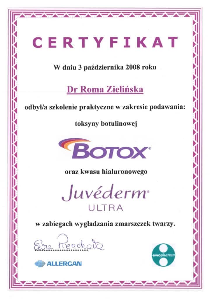 certyfikat ukończenia szkolenia