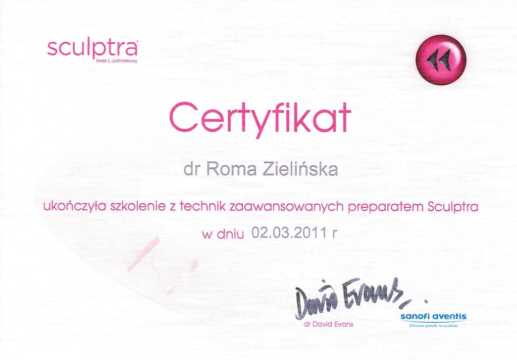 certyfikat ukończenia szkolenia