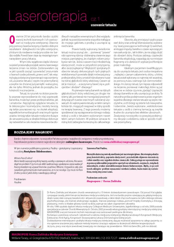 Laseroterapia w klinice Magnopere